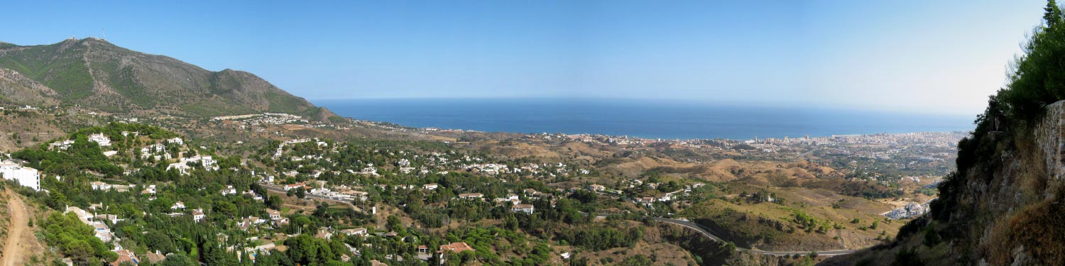 View of the Alboran Sea, Mijas, Southern Spain